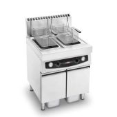 Friggitrice a Gas Con mobile KAR Modello GT17+17 Due Vasche