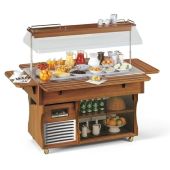Isola Buffett espositore con piano refrigerato Modello BRINA 4 M Refrigerazione statica Potenza W 650