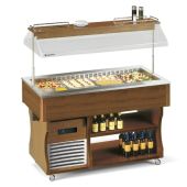 Isola Buffett espositore refrigerato Modello Isola6MVT Refrigerazione a doppia ventilazione Sbrinamento automatico  Potenza W 810