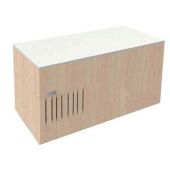 Isola Buffett neutro Enofrigo Modello DOGE BASE 2000 NE Struttura in legno Top in alluminio HPL Ruote piroettanti 