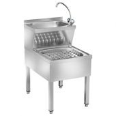 Lavamani Inox combinato con lava stracci Modello LMMC