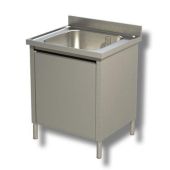 Lavello/Lavatoio Armadiato Acciaio Inox una Vasca su gambe Modello A1V076
