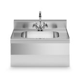 Lavello MDLR Modello F6060LAT Rubinetto con manopole in dotazione