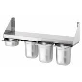 Mensola porta bacinelle in acciaio inox Neutro Kar Modello SH416