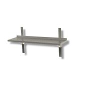 Mensole forate complete con cremagliere e staffe Piano in acciaio inox Alzatina posteriore Modello SMF0003