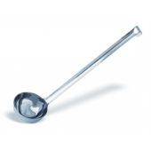 Mestolo monoblocco light in acciaio inox Capacità 0.25 Lt Lunghezza manico cm 33 Dimensioni ø cm. 10 Modello 343-010