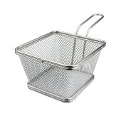 Mini cestino fritture quadrato Linea mini inox Modello 398-110