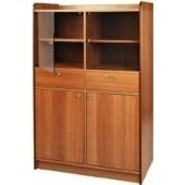 Mobile di servizio Modello ML3170SS Struttura in legno di alto spessore colore noce