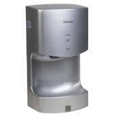 Asciugamani Elettrico con sensori ad infrarossi colore grigio metallizzato in ABS antibatterico e anti-UV MDL alte prestazioni Asciugatura perfetta in 12-15 sec Modello MOCKA 160102