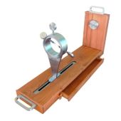 Morsa per prosciutto regolabile Corpo in acciaio inox massiccio Utilizzo anche verticale Con cassetti Modello Morsaprosciutto