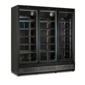 Espositore verticale murale refrigerato Modello MR188BT3 BLACK 3 porte bassa temperatura