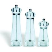Mulino per sale in acrilico Altezza cm. 20 Colore trasparente Modello 420-005