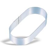 Ovale in acciaio inox Dimensioni ø cm. 25x4,5h Modello 642-025