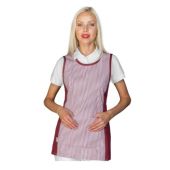 Grembiule papeete da donna 65% Poliestere 35% Cotone Bordeaux+riga Bordeaux Modello 013003