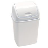 Pattumiera con coperchio basculante bianco 35 LT RIF BASIC MDL - Modello 909035