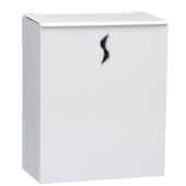 Pattumiera murale MDL in metallo verniciato bianco 10LT Modello PURA 105061