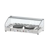Piano di lavoro doppio per crepes CLN Struttura in acciaio inox Modello CPACCD40E
