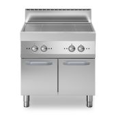 Cucina elettrica ad induzione 4 zone MDLR Armadio con porte Modello F7080INDP
