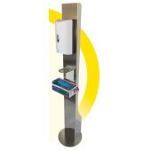 Piantana totem porta dispenser gel iginizzante con fotocellula CI ModelloTOTEM1100030