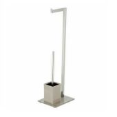 Piantana multifunzione cromata con base tortora STK Venduto in lotti da 4 pezzi Modello SP1407430/C