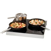 Piastra a induzione Kar 3 zone di cottura Superficie utile aree di cottura 200-160-200mm Pannello di controllo touch Potenza W 3400 Modello 105940