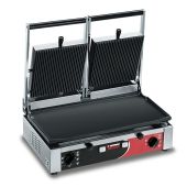 Piastra elettrica doppia Con piano cottura Liscio Rigato Modello PDMLR Potenza Watt 3000