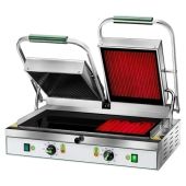 Piastra Elettrica in vetroceramica Modello PV55LR Piastra inferiore Liscia superiore Rigata Potenza Watt 3400