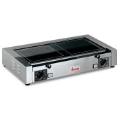 Piastra elettrica in Vetroceramica Modello TOP PD V doppia Potenza watt 1599 Potenza watt 1500 Struttura in acciaio inox.