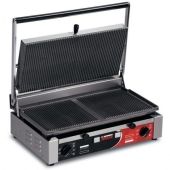 Piastra elettrica Modello PDC doppia con piano Cottura Rigato Rigato Potenza watt 3000