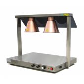 Piastra scaldavivande con lampada a infrarossi Modello LH2 - 2 lampade anti rottura Funzioanmento lampade indipendente