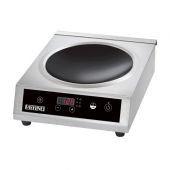 Piastra a induzione Wok in vetroceramica Modello BT350W Potenza kW 3,5 Superficie induttiva: mm 140 ÷ mm 220