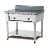 Piastra per piadine a gas in acciaio inox CP6 Piana in acciaio inox 
