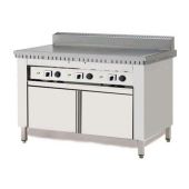 Piastra per piadine elettrica CPE8 su vano inox Piana in ferro
