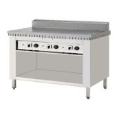 Piastra per piadine elettrica CPE8 Piana in acciaio inox su mobile inox