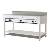 Piastra per piadine a gas in acciaio inox CP10 Piana in acciaio inox