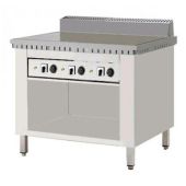 Piastra per piadine elettrica CPE6 Piana al Cromo su mobile inox
