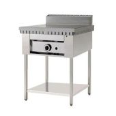 Piastra per piadine a gas CP4 Piana e gambe in acciaio inox 