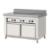 Piastra per piadine elettrica CPE8 Piana in acciaio inox su vano inox