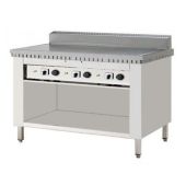 Piastra per piadine elettrica CPE8 Piana al cromo su mobile inox