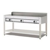 Piastra per piadine a gas in acciaio inox CP12 Piana in acciaio inox