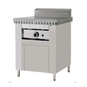 Piastra per piadine a gas in acciaio inox CP4 Piana in ferro 