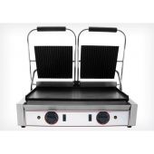 Piastra grill Modello RL2 in ghisa piano inferiore Liscio e piano superiore Rigato