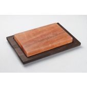 Pietra di sale rettangolare con base di legno Modello PSR2030B