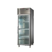 Armadio Frigo Refrigerato Modello AF07PKMTNPV In acciaio inox GN2/1 Monoblocco temperatura positiva una porta in vetro 
