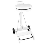 Portasacco mobile metallo bianco con coperchio e pedale MDL Per sacchi da 110 litri Modello Contimobile 601042
