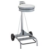 Portasacco mobile metallo GRIGIO con coperchio e pedale MDL Per sacchi da 110 litri Modello Contimobile 601043