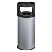 Posacenere gettacarte Antifuoco MDL in metallo verniciato con polveri epossidiche colore grigio Con Sabbia Modello 775092