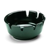 Posacenere rotondo in melamina ø mm. 100 Colore nero Resistente alla macchie e al calore Modello POS5