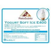 Preparato già aromatizzato in polvere per Gelato Soft/Yogurt/400 senza grassi idrogenati Buste da gr 1000 in cartoni da 15 buste Modello 46