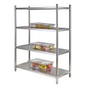 Scaffalatura\Scansia in acciaio inox 4 ripiani Modello SHEL 4
